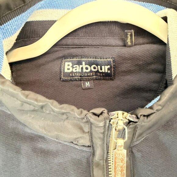 💙 Barbour Men’s Navy Quarter Zip Pullover (Size M) - Picture 5 of 8
